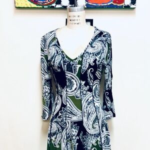 Est. 1946 Princess Style Lycra Print Flared Dress